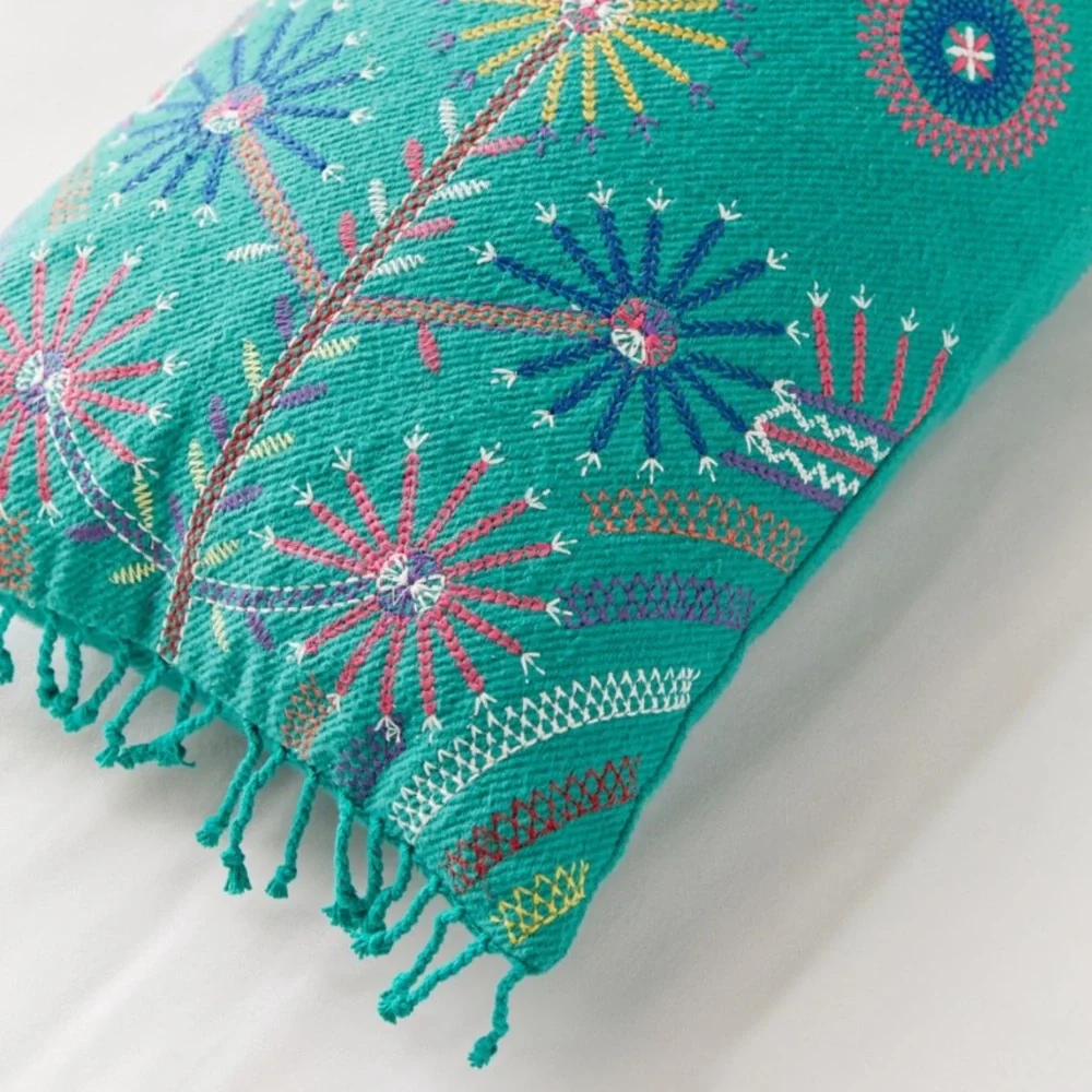 🌸 {NWOT} UO Puli Embroidered Lumbar Pillow